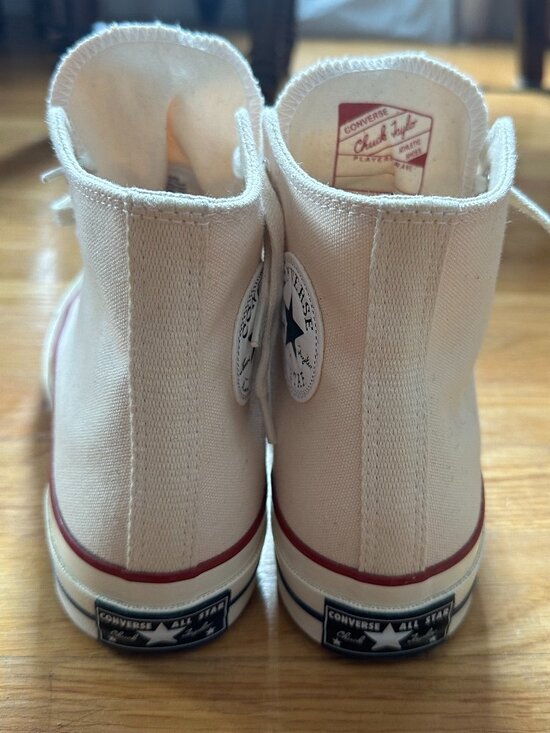 Converse Chuck 70 Hi Sneaker in Parchment, Garnet, & Egret - Picture 6 of 10